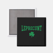 Leprechaun Iers St. Patrick's Day grappige shamroc Magneet (Voorkant / Achterkant)