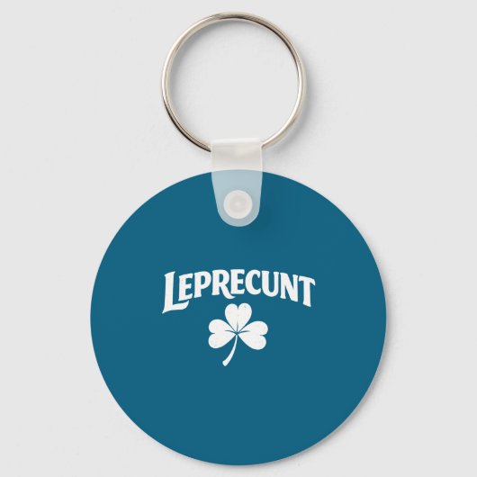Leprechaun Iers St. Patrick's Day grappige shamroc Sleutelhanger (Voorkant)