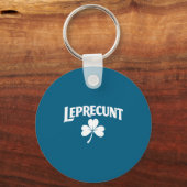 Leprechaun Iers St. Patrick's Day grappige shamroc Sleutelhanger (Voorkant)