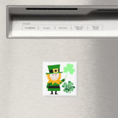Leprechaun Ierse Folklore  Fee  Elf Kunst Schattig Magneet (Insitu (Vaatwasser))