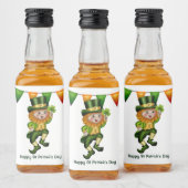 Leprechaun Ierse whiskey St Patrick's Day-feest Likeurfles Etiket (Flessen)