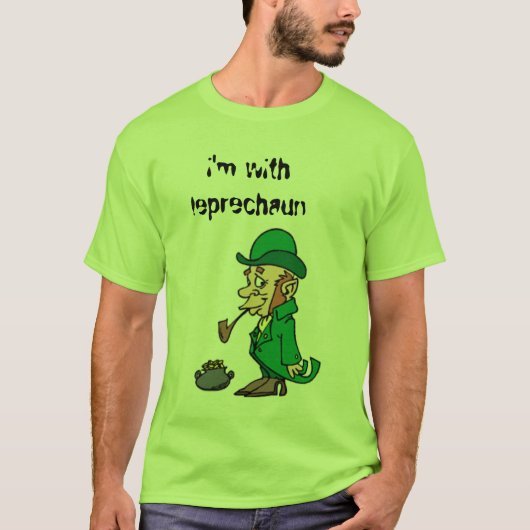 leprechaun , ik ben met leprechaun t-shirt (Voorkant)