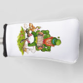 Leprechaun in Green, Happy Saint Patrick's Day Golfheadcover (Voorkant)