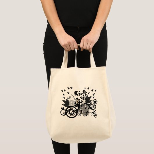 Leprechaun in het zwart tote bag (Voorkant (product))