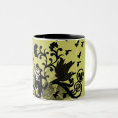 Leprechaun in het zwart tweekleurige koffiemok (Voorkant rechts)