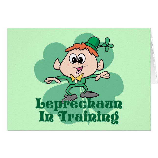 Leprechaun in opleiding (Voorkant Horizontaal)