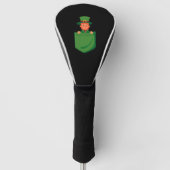 Leprechaun in Pocket Funny St Patricks Day Irish Golfheadcover (Voorkant)