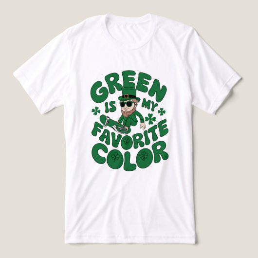 Leprechaun in Sneakers Tri-Blend Shirt (Design voorkant)