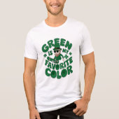 Leprechaun in Sneakers Tri-Blend Shirt (Voorkant)