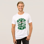 Leprechaun in Sneakers Tri-Blend Shirt (Voorkant volledig)