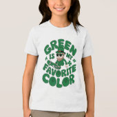 Leprechaun in Sneakers Tri-Blend Shirt (Voorkant)