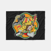 Leprechaun Irish Firefighter Fleece Deken (Voorkant (Horizontaal))
