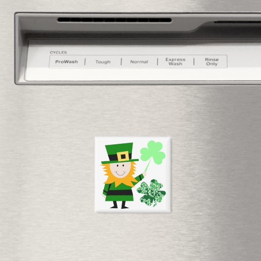 Leprechaun Irish Folklore Fairy Elf Art Cute Fun Magneet (Insitu (Vaatwasser))