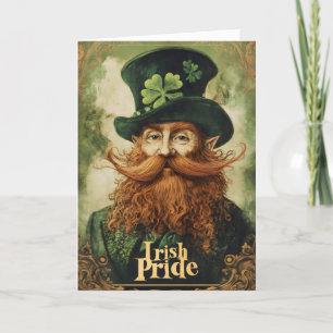 Leprechaun Irish Pride St. Patrick's Day Feestdagen Kaart