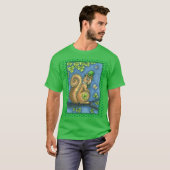LEPRECHAUN IRISH SQUIRREL, ST. PATRICK'S DAG Lucky T-shirt (Voorkant volledig)