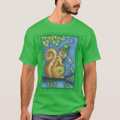 LEPRECHAUN IRISH SQUIRREL, ST. PATRICK'S DAG Lucky T-shirt (Voorkant)