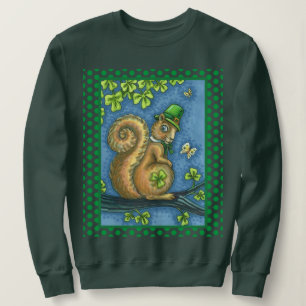 LEPRECHAUN IRISH SQUIRREL, ST. PATRICK'S DAG Lucky Trui