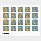 LEPRECHAUN IRISH SQUIRREL, STICKER VAN LEPRECHAUN (Vel)