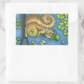 LEPRECHAUN IRISH SQUIRREL, STICKER VAN LEPRECHAUN (Tas)