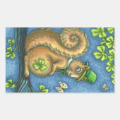 LEPRECHAUN IRISH SQUIRREL, STICKER VAN LEPRECHAUN (Voorkant)