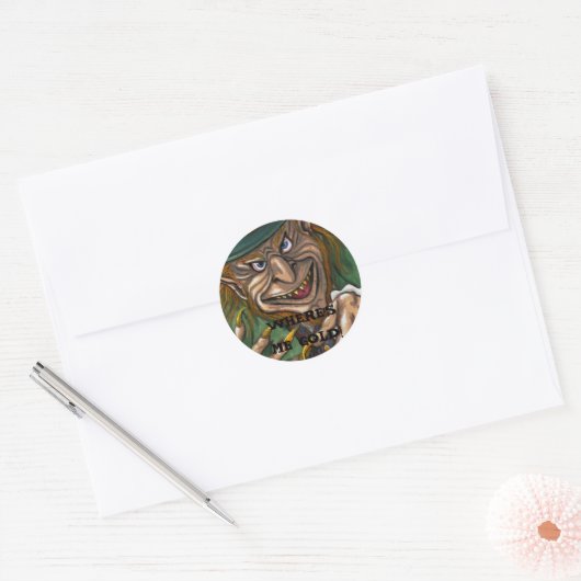 LEPRECHAUN Irish Sticker (Envelop)