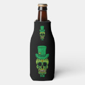 Leprechaun Irish Sugar Skull St Patricks Day Flesjeskoeler (Fles Voorkant)