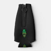 Leprechaun Irish Sugar Skull St Patricks Day Flesjeskoeler (Achterkant)