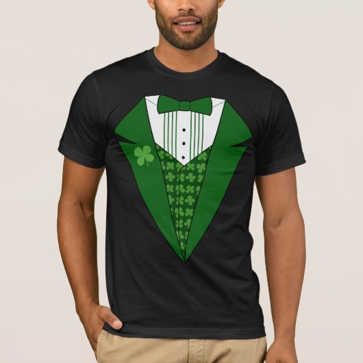 Leprechaun Irish Tuxedo T-Shirt (Voorkant)