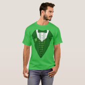 Leprechaun Irish Tuxedo T-shirt St Patricks Day (Voorkant volledig)