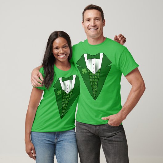 Leprechaun Irish Tuxedo T-shirt St Patricks Day (Unisex)