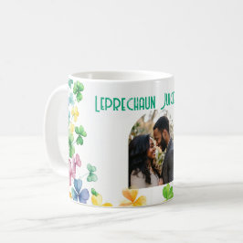 Leprechaun Juice Binnen met aangepaste foto Koffiemok