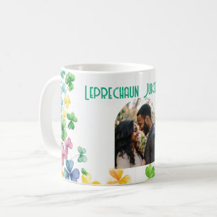 Leprechaun Juice Binnen met aangepaste foto Koffiemok