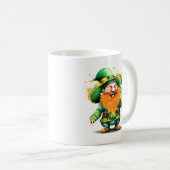 Leprechaun kabouter gouden mok gelukkige mystieke  (Voorkant rechts)