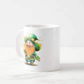 Leprechaun kabouter gouden mok gelukkige mystieke  (Voorkant links)