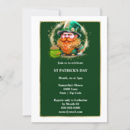 Leprechaun kabouter pot met goud Iers geluk Kaart