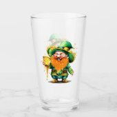Leprechaun kabouter St. Patrick's Day geluk Glas (Voorkant)