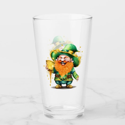 Leprechaun kabouter St. Patrick's Day geluk Glas (Voorkant)