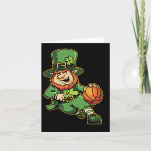 Leprechaun Kinder Bysketbyll St Patricks Day Lucky Kaart