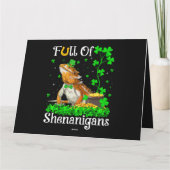 Leprechaun Klaverblad Baarddraag St. Patrick Kaart (Achterkant)