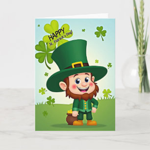 Leprechaun Kunst Gelukskaart Kaart