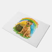 Leprechaun Lab � St. Patrick�s Day Hond Deurmat (Schuin)