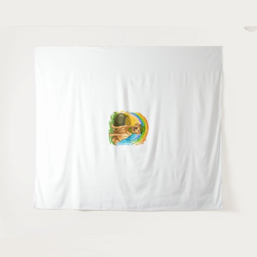 Leprechaun Lab - St. Patrick's Day Dog Wandkleed (Voorkant (horizontaal))