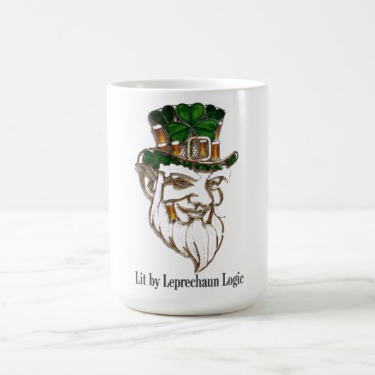 Leprechaun Lantern Mischief T-Shirt  Koffiemok (Center)