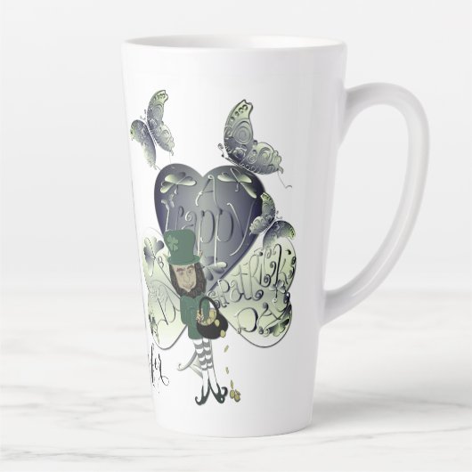 Leprechaun Latte: "Heb een Happy St. Patrick's Day Latte Mok (Rechts)