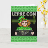 Leprechaun Leprecon Mugshot Kaart (Gele Bloem)