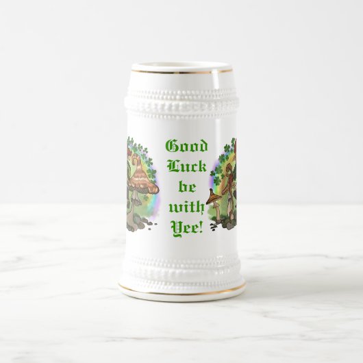 Leprechaun, "Luck is bij Yee!" Stien Beer Ste Bierpul (Center)