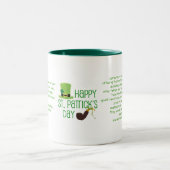 Leprechaun Luck-Verse Tweekleurige Koffiemok (Center)