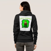 Leprechaun Magic Dames Full-Zip Hoodie (Achterkant volledig)