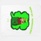 Leprechaun Magic Large Fleece Blanket Deken (Voorkant (Horizontaal))