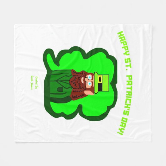 Leprechaun Magic Medium Fleece Blanket Deken (Voorkant (Horizontaal))